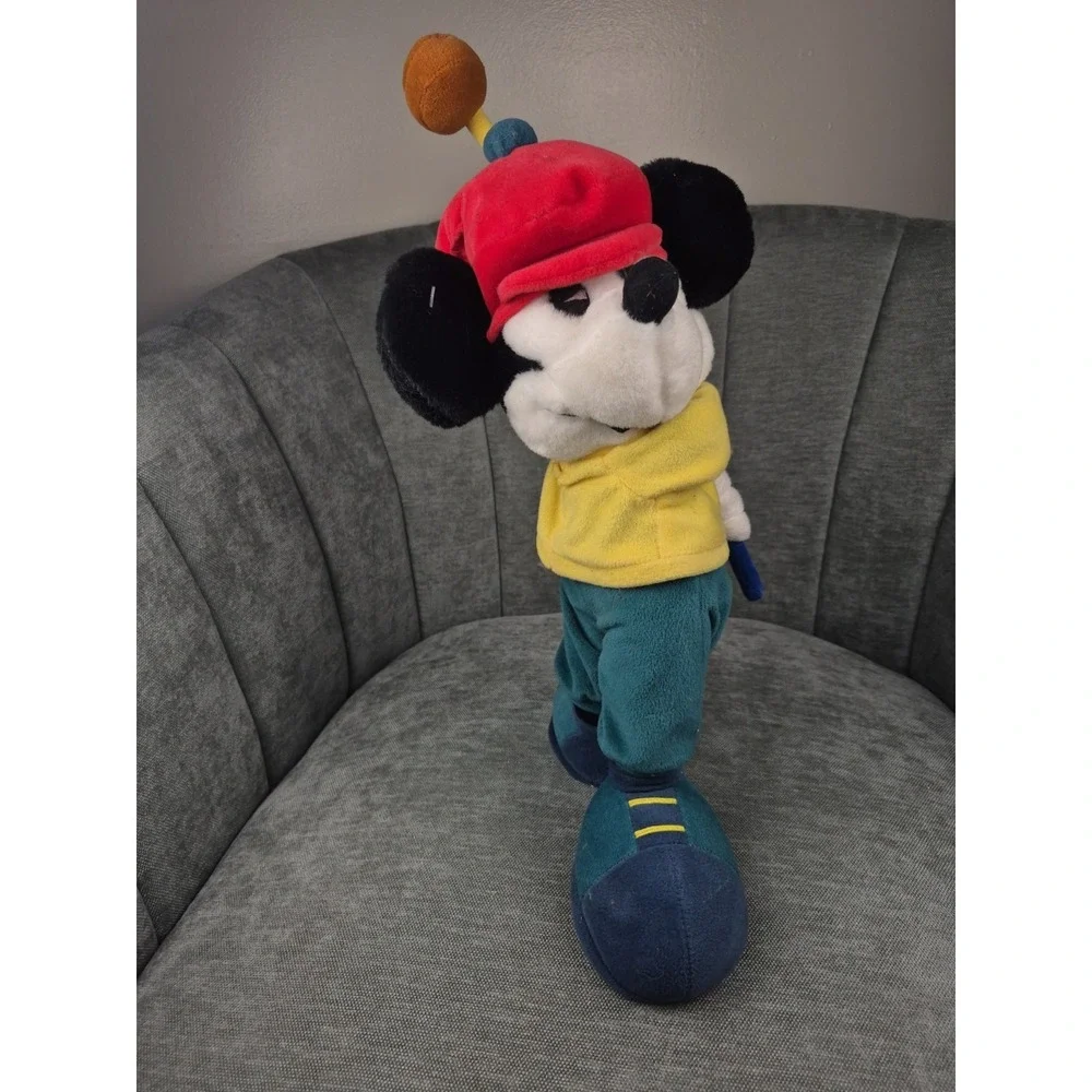 Disney Store Vintage Mickey Mouse Golfer plush toy